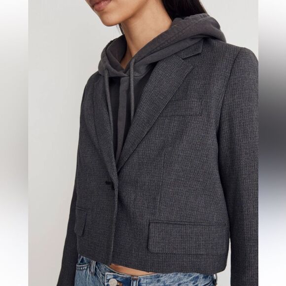 Madewell Blazer L Winter Wardrobe Cold Weather Layer - Picture 4 of 12